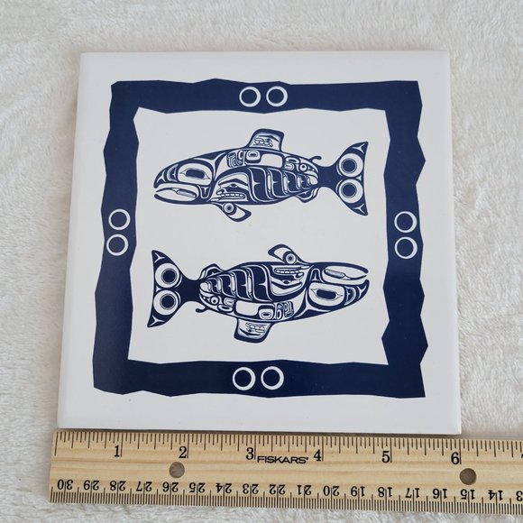 Salmon Print Native Northwest By Terry Starr Tsimshian - Picture 3 of 6